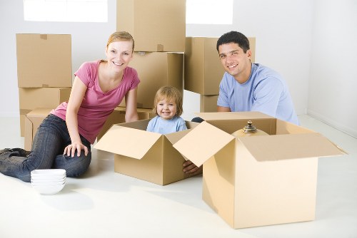 Commercial moving team planning an office relocation in North London