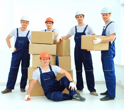 Removal van ready for a North London home move