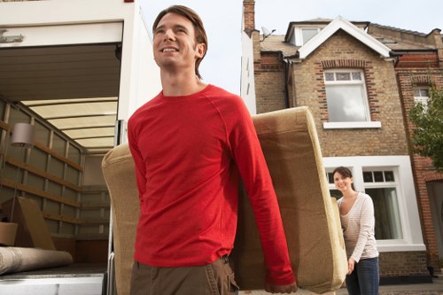 Moving van supporting a house removals service in Northlondon