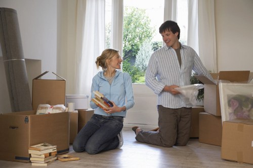 Packing and organizing household items for a Northlondon relocation