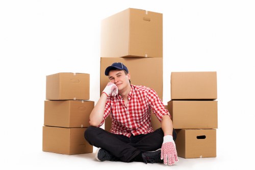 Charity donation partnership for reusable moving items
